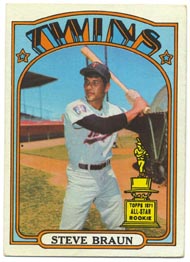 1972 Topps Baseball Cards      244     Steve Braun RC
